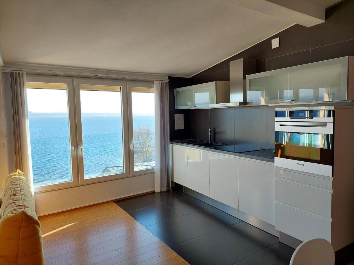 La Crique De L'Evole Apartment เนอชาแต็ล ภายนอก รูปภาพ