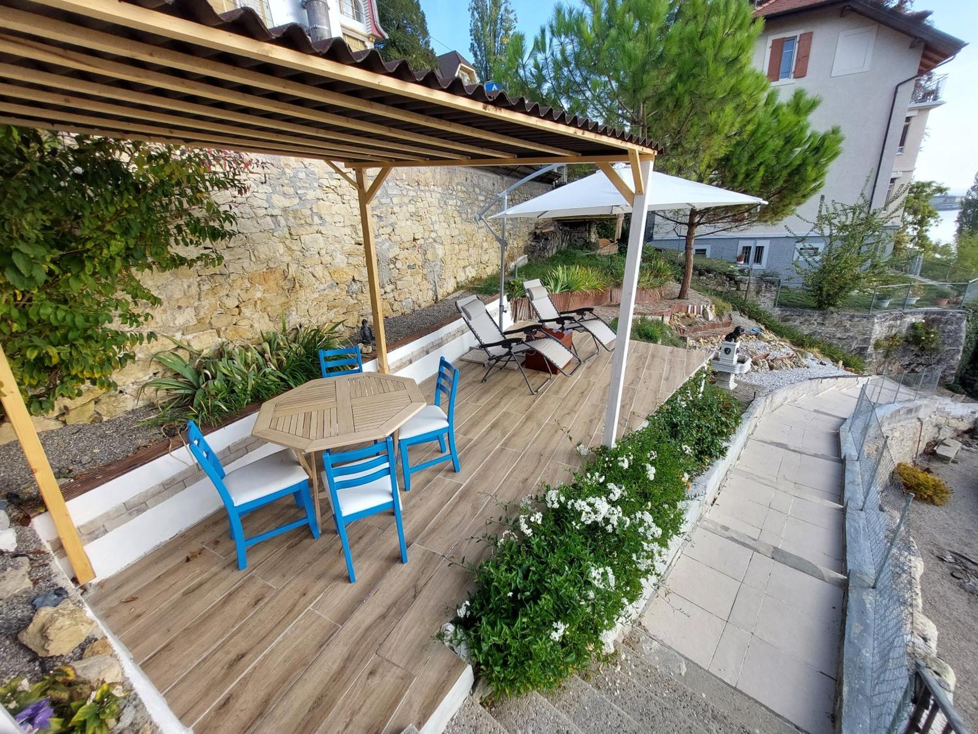 La Crique De L'Evole Apartment เนอชาแต็ล ภายนอก รูปภาพ